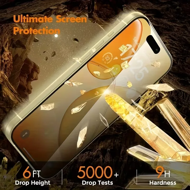 iPhone 13 Pro MaX – 4-pack Full-screen Privacy Steel-Clad Glass Film
