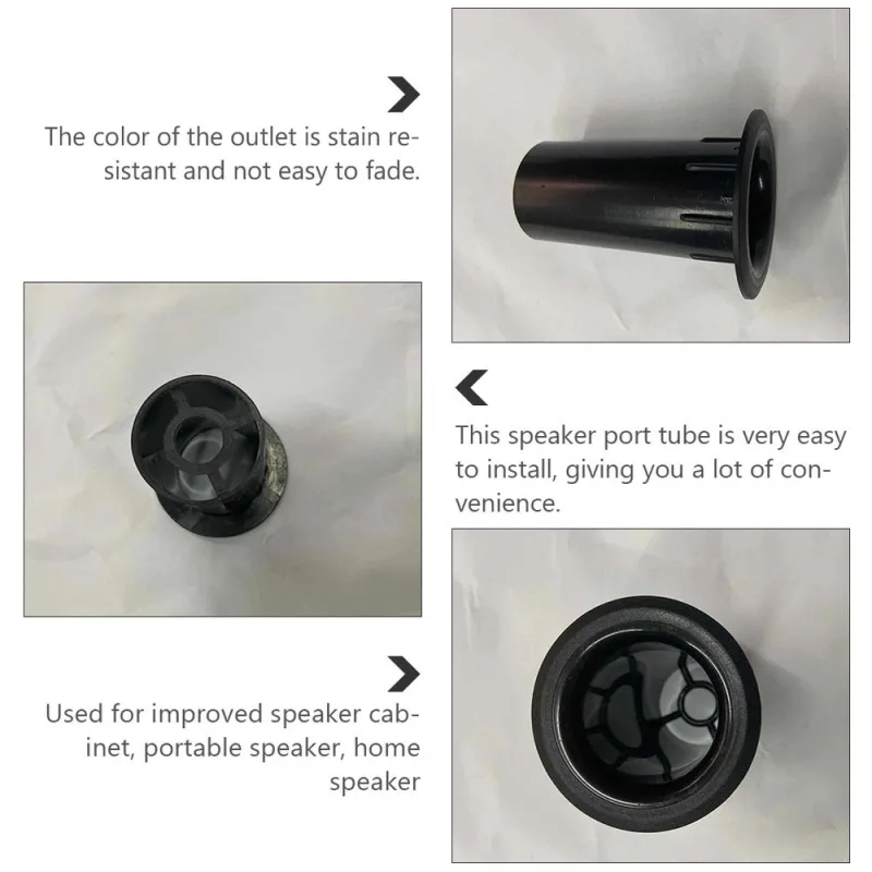 20PCS Plastic Woofer Speaker Box Port Tubes Replacement Bass Outlet for Audio Enclosure