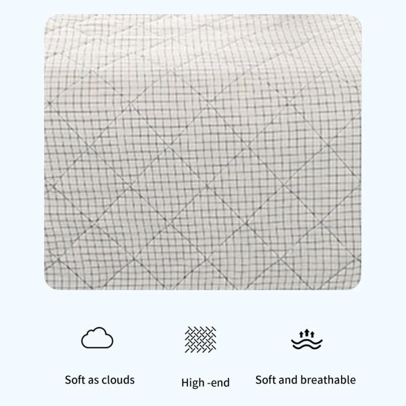 Cooling Quilt, Thin Quilts Summer Lightweight Comforter, Full Washed Cotton, Machine Washable, Soft Comfy Breathable Sleep Blanket for Hot Sleeper, Ultra-Cool Lightweight (Blue, Queen)