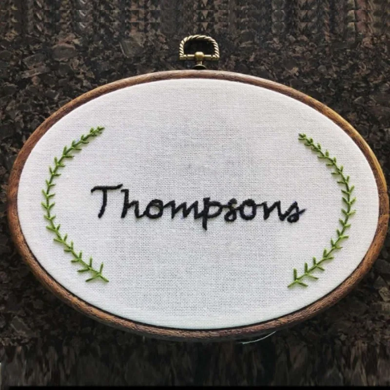 5Pcs Embroidery Hoops Imitated Wood Circle Round Display Frame for Art Craft Sewing and Hanging