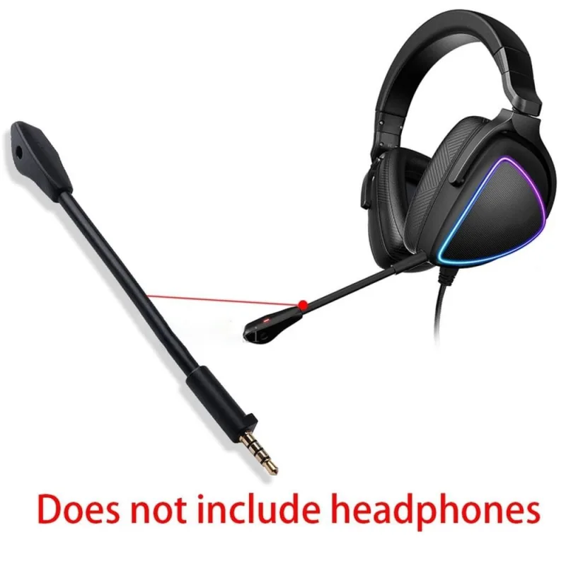 360 Adjustable Gaming Mic with Environmental Noise Filtering Headsets Attachment for Gaming Communication