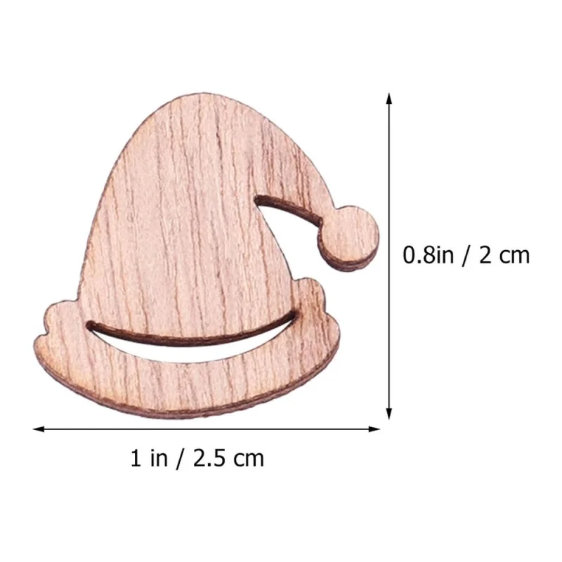 100 Pcs Natural Wood Slices for Crafts, Christmas Decorations, Rustic Khaki Wooden Discs for Crafting