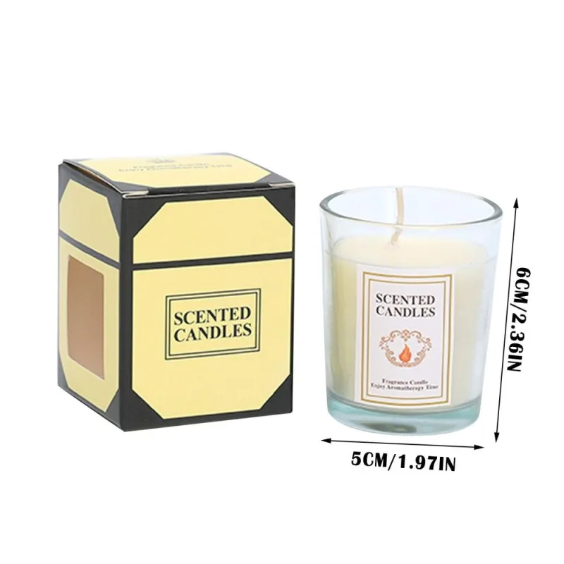 Sicilian Lemon Scented Large Jar Candle Single Wick Long Burning Home Relaxation Bedroom Decor Decoration