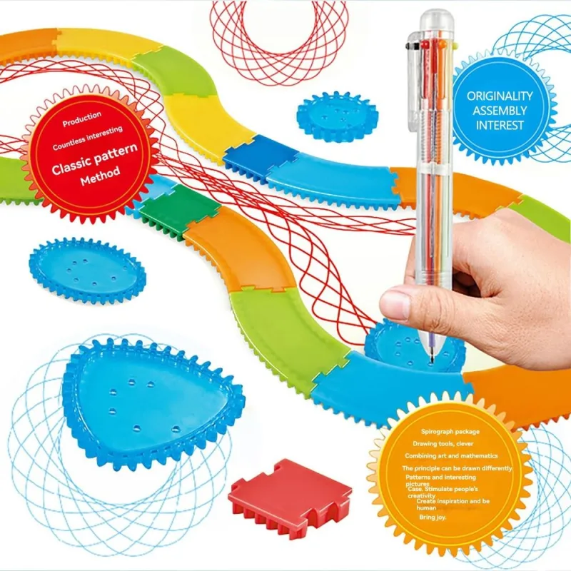 1 Set Multi-Shape Drawing Ruler, Creative Geometric Template Stencil for Handmade Crafts, Art Design, Drafting & Home Leisure Creation Work