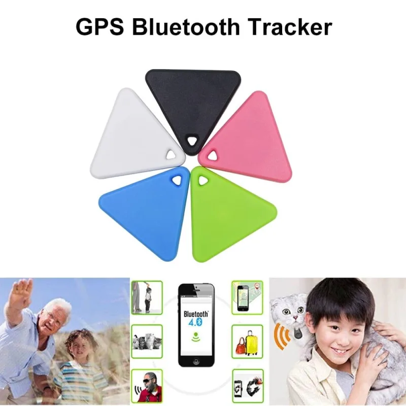 Bluetooth Tracker Mini Tracking Device GPS Smart Tracking Finder for Key/Phone with APP Control Black