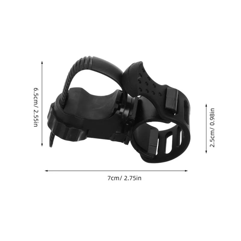Compact Bicycle Headlight Bracket Black Easy to Install and Adjust for Cycling