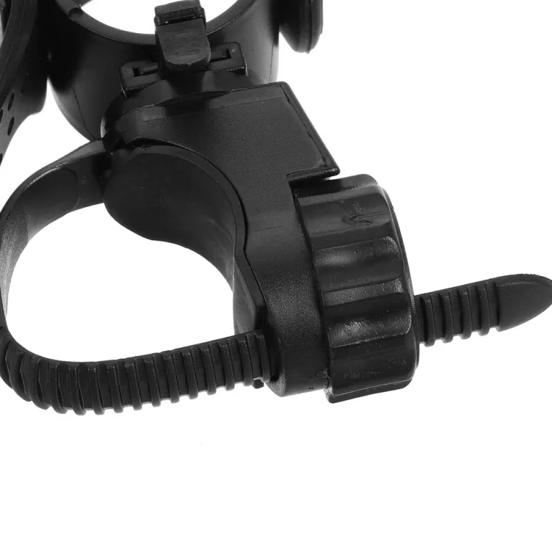 Compact Bicycle Headlight Bracket Black Easy to Install and Adjust for Cycling