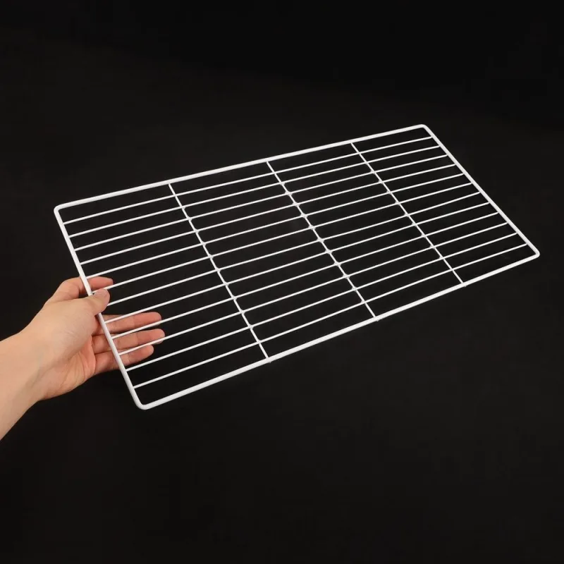 White Metal Freezer Shelf Rack for Enhanced Air Circulation and Durability