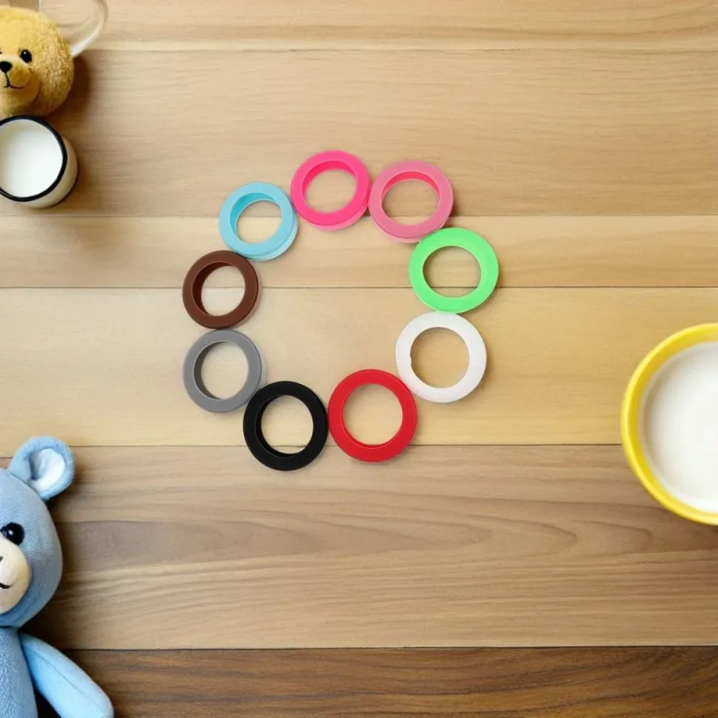 18-Piece Assorted Silicone Cable Ties Set, Flexible Wire Organizers for Home, Office, and School Use
