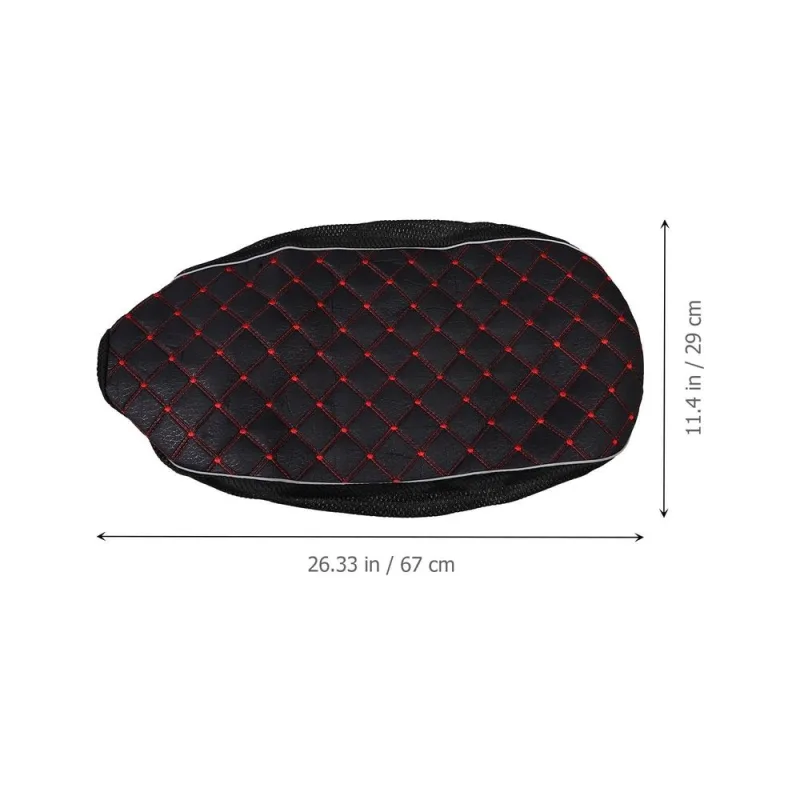 Motorcycle and Scooter Seat Cover Cushion with Elastic Band, Non- Mesh for Comfortable Protective Use