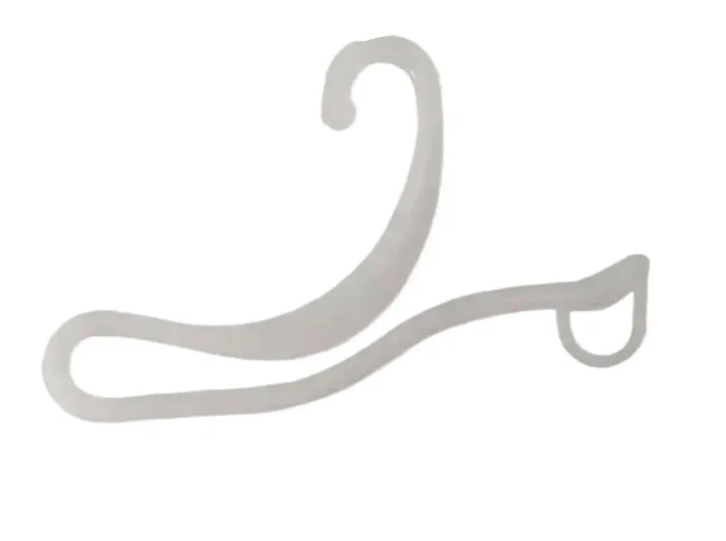 5 brown socks with plastic large hanging hooks, female socks with dragon hooks, male socks with large curved hooks, geometric irregular hanging hooks, sock hooks