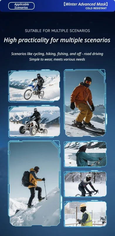 Ski Balaclava Black & Blue