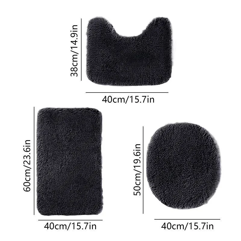 Bathroom Rugs Sets  Light Grey