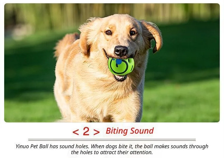 14cm Dog Squeaky Ball OPP Bag
