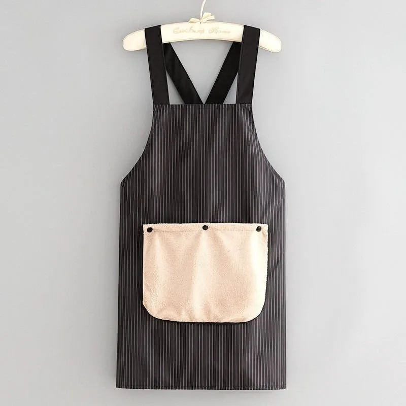 2-Pack Black Waterproof Aprons 2-Pack Black Waterproof Aprons