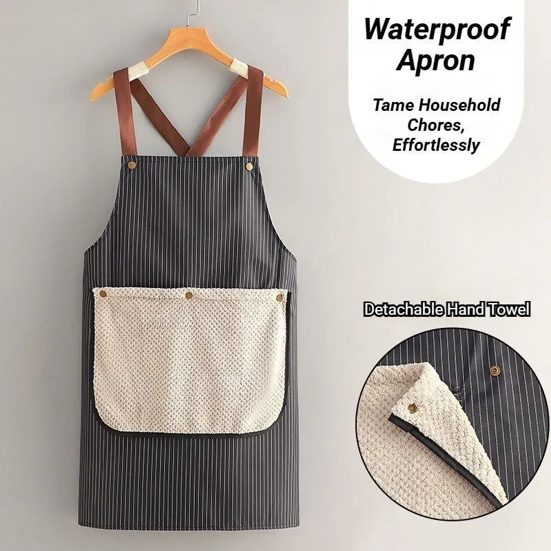 2-Pack Black Waterproof Aprons