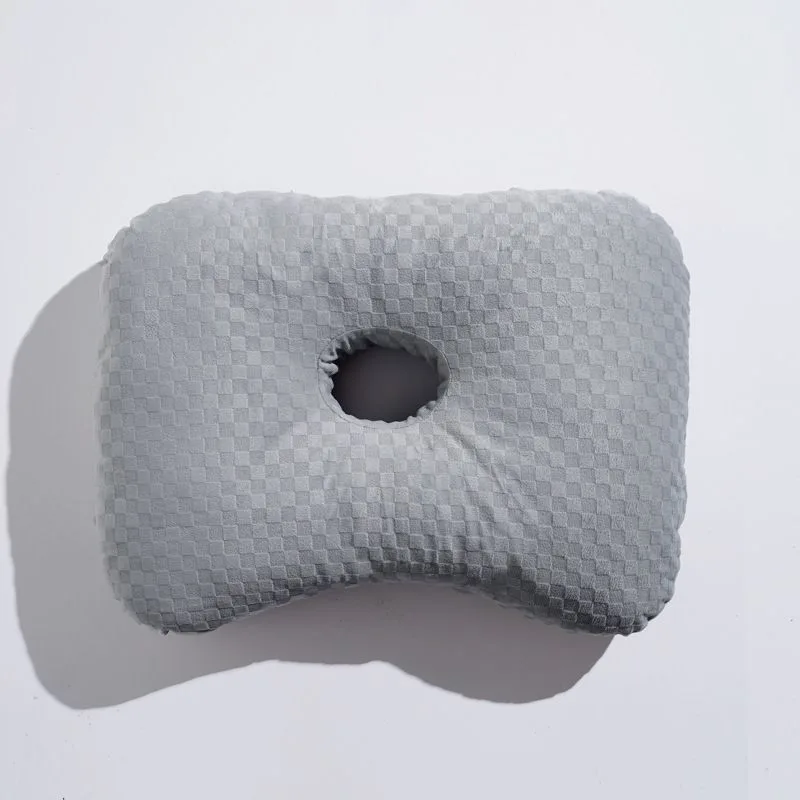 Ear Protection Pillow, Checkerboard Grey