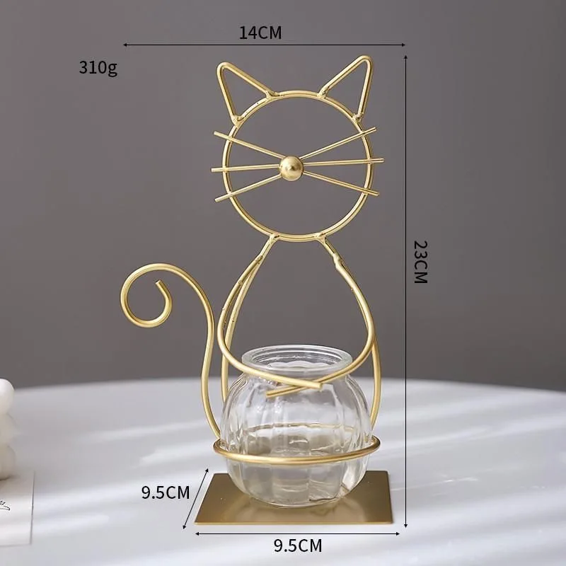 2 Pack Cat Iron Flower Ware-10 2 Pack Cat Iron Flower Ware-10