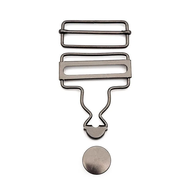 6 Sets Metal Strap Adjuster Overalls Buckles Silver