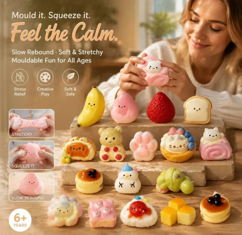 Heart Bear Squishy, Extra Soft Mud Texture To Lift Low Spirits