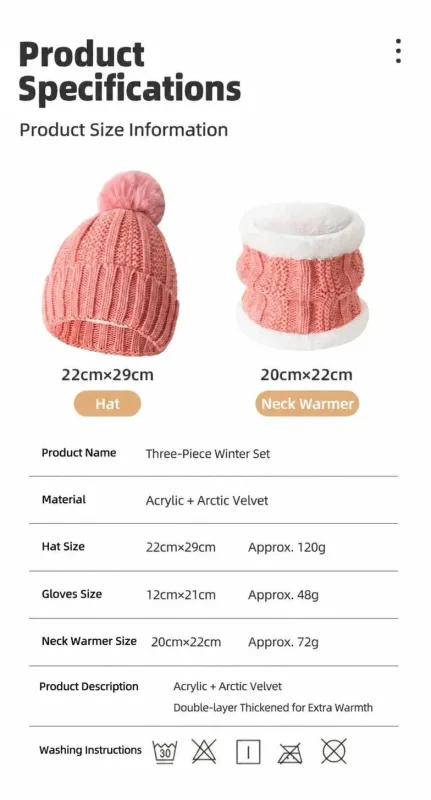 All-Round Snow Trip Gift Thick Fleece Knit Hat 2 Pack Dark Grey, Versatile Matching For Ski Outdoor Trips