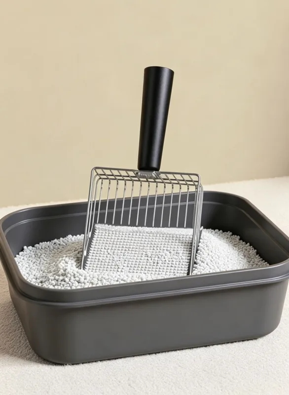 Coffee-Pink Two-tone Litter Scoop Set
