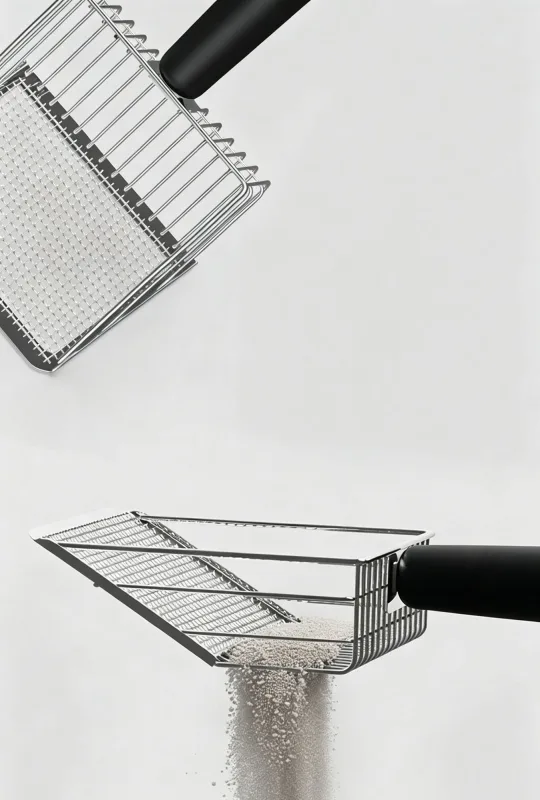 Coffee-Pink Two-tone Litter Scoop Set