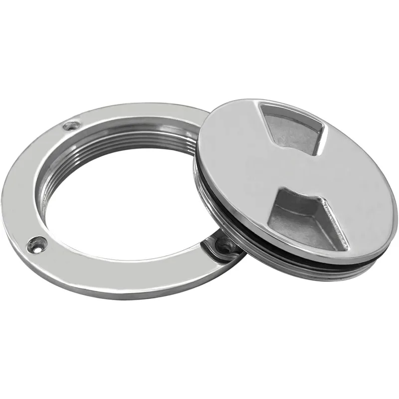 4 Inch 316 Stainless Steel Round Deck Plate Marine Yacht Hardware Fitting 4 Inch 316 Stainless Steel Round Deck Plate Marine Yacht Hardware Fitting
