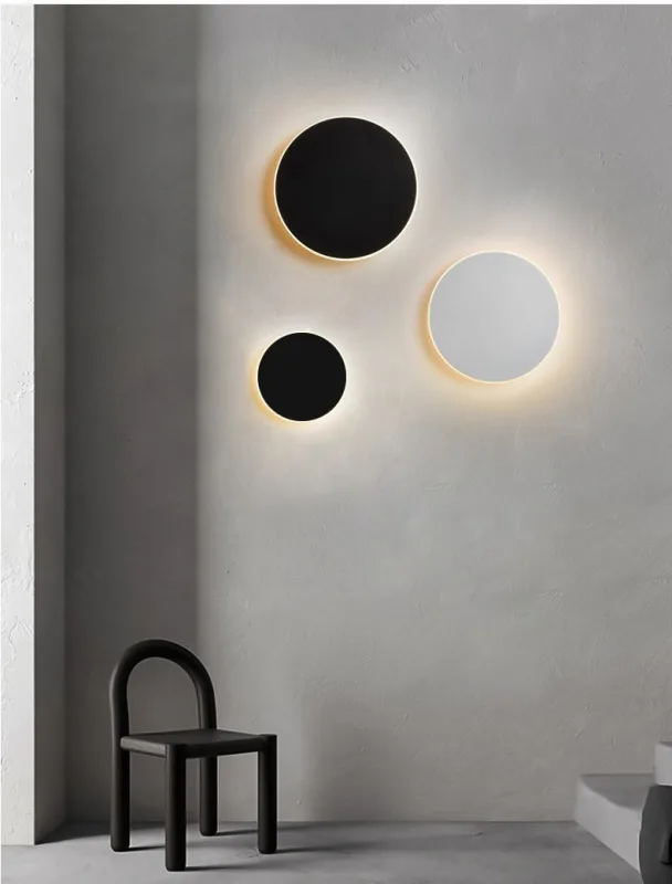 13CM White Regular Eclipse LED Wall Light Stepless Dimming