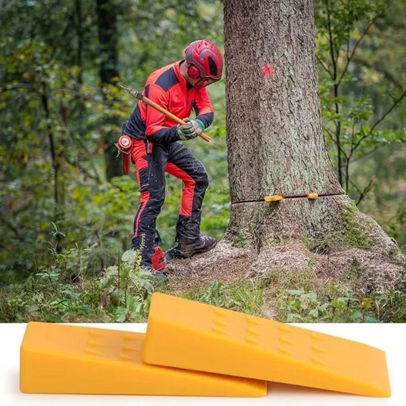 5 Inch Plastic Tree Felling Wedges 2Pcs Log Splitting Garden Tool