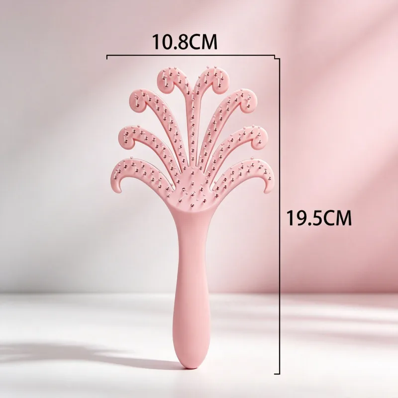 3 Colours Octopus Scalp Massage Brush Set 3Pcs