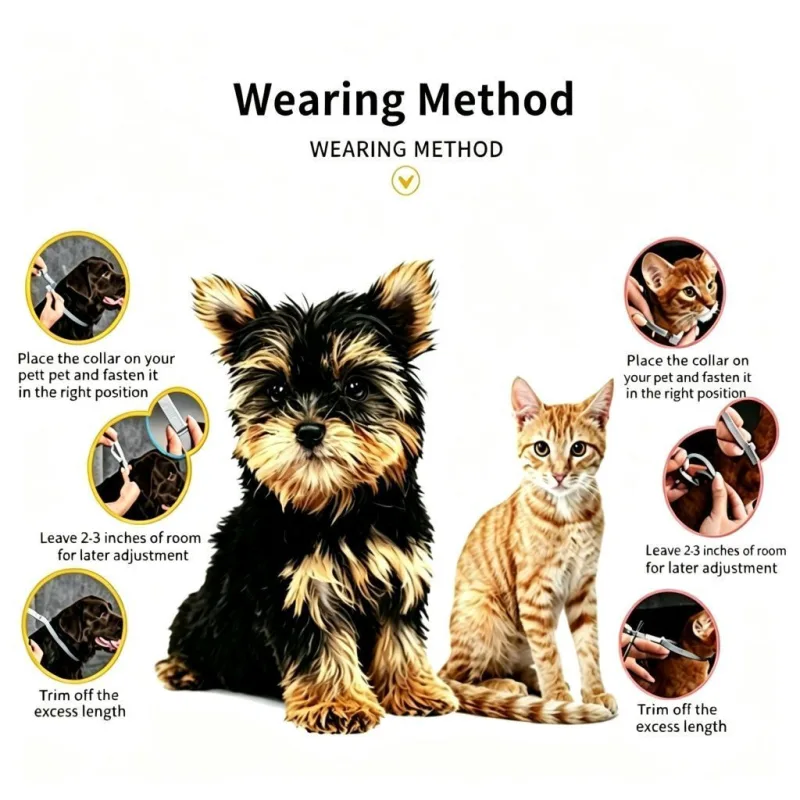 4 Pack Orange Cat Calming Collar 38cm | Christmas Energy Gift | Emotion Calming Anxiety Relief Collar