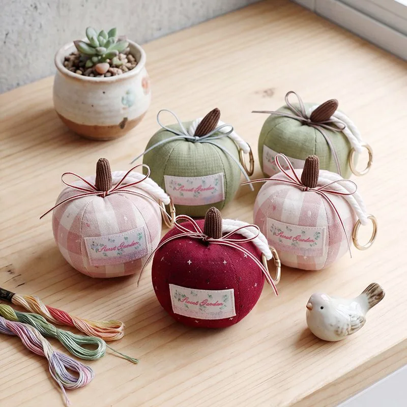 2Pcs Christmas Eve Dark Pink Apple Ornaments