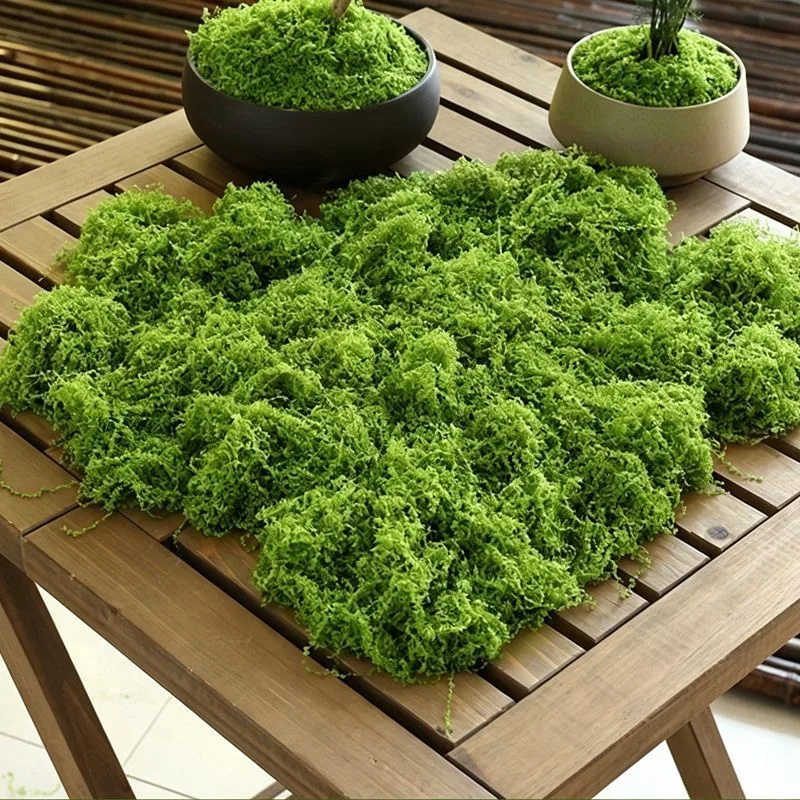 50g Light Green Artificial Moss 50g Light Green Artificial Moss