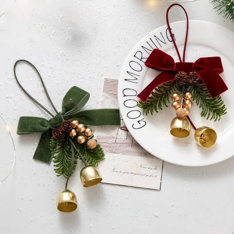 D9 Christmas Pine Wreath Ornament Green 2 Pack