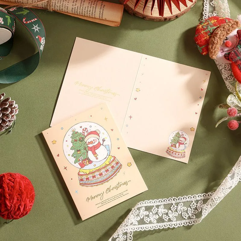 60 Sheets Watercolor Hot Stamping Christmas Greeting Cards Style 4 60 Sheets Watercolor Hot Stamping Christmas Greeting Cards Style 4