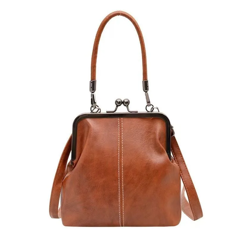 Vintage Women's Handbag Tan Brown Vintage Women's Handbag Tan Brown