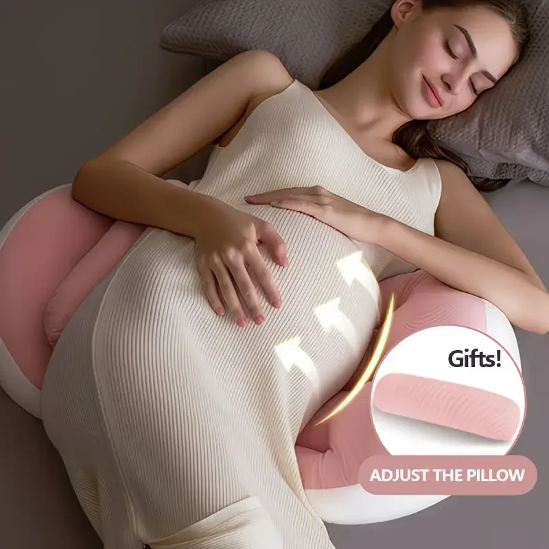 Pregnancy Belly & Back Support Pillow, Adjustable & Fully Machine Washable, High Elasticity & Long-Lasting Shape, Relieves Aches and Pains During Pregnancy. – Sunlight green
