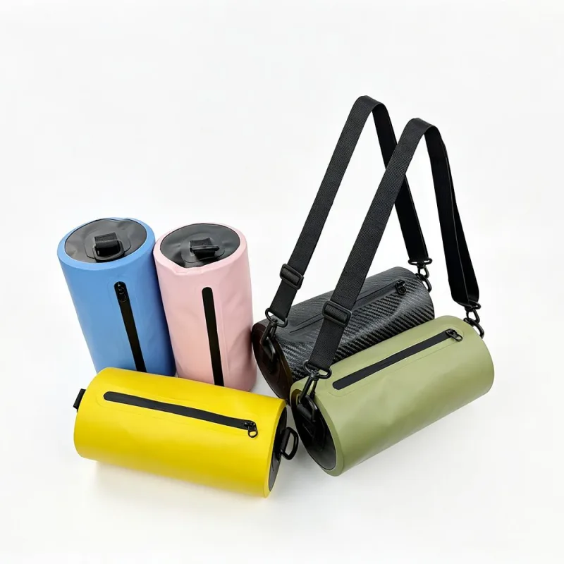 2.7L Waterproof Dry Bag – 500D PVC Tarpaulin, Adjustable Strap, Swimming & Rafting Sling Bag. – Yellow