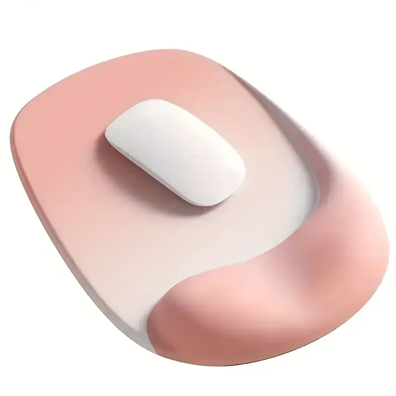Ergonomic Gel Mouse Pad, 4-Layer Anti-Slip Breathable Support, Conforms to Wrist Prevents Strain, Pain-Free During Long Office Hours. – Grey