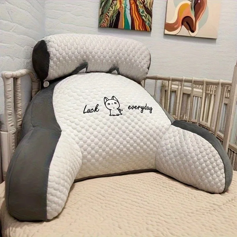 1 cushion, includes pillow core for comfortable back support, ergonomic lumbar support, soft cartoon cushion, suitable for beds, sofas, office, and home decor, a thoughtful birthday gift for friends and family. 60x40CM. – Yellow