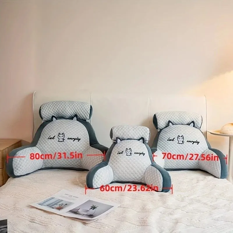 1 cushion, includes pillow core for comfortable back support, ergonomic lumbar support, soft cartoon cushion, suitable for beds, sofas, office, and home decor, a thoughtful birthday gift for friends and family. 60x40CM. – Yellow