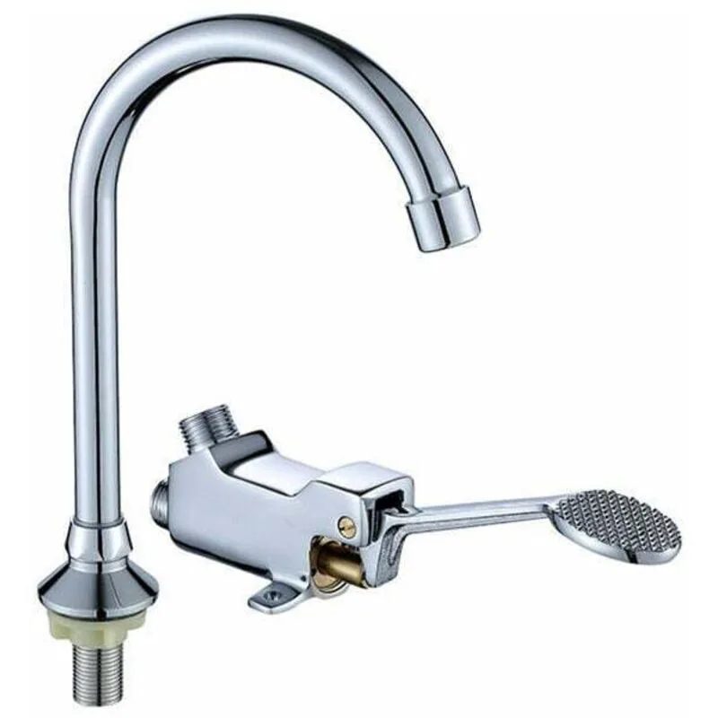 Pedal Faucet Kitchen Sink Bathroom Mixer Foot Control