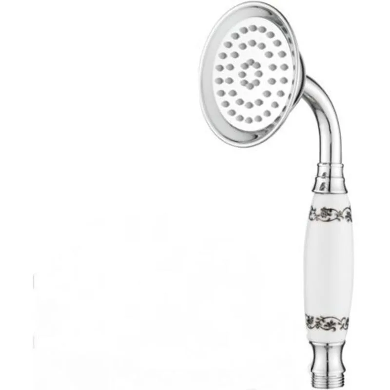 Classic Shower Knob Patterned Ceramic Handle in Ceramic Retro Sprayer a Hand of Traditional Style Telephone Sprayer a Hand Chrome Victorian Classic Shower Knob Patterned Ceramic Handle in Ceramic Retro Sprayer a Hand of Traditional Style Telephone Sprayer a Hand Chrome Victorian
