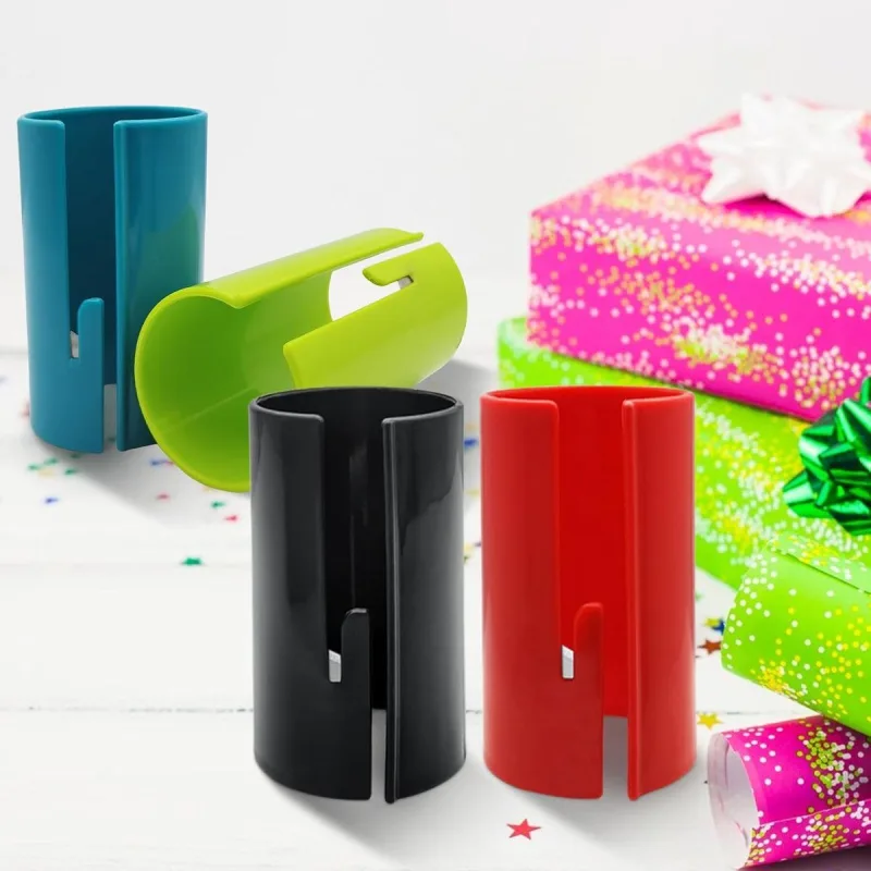 4 Piece Gift Wrapping Paper Cutter Set for Christmas and Birthday Packaging