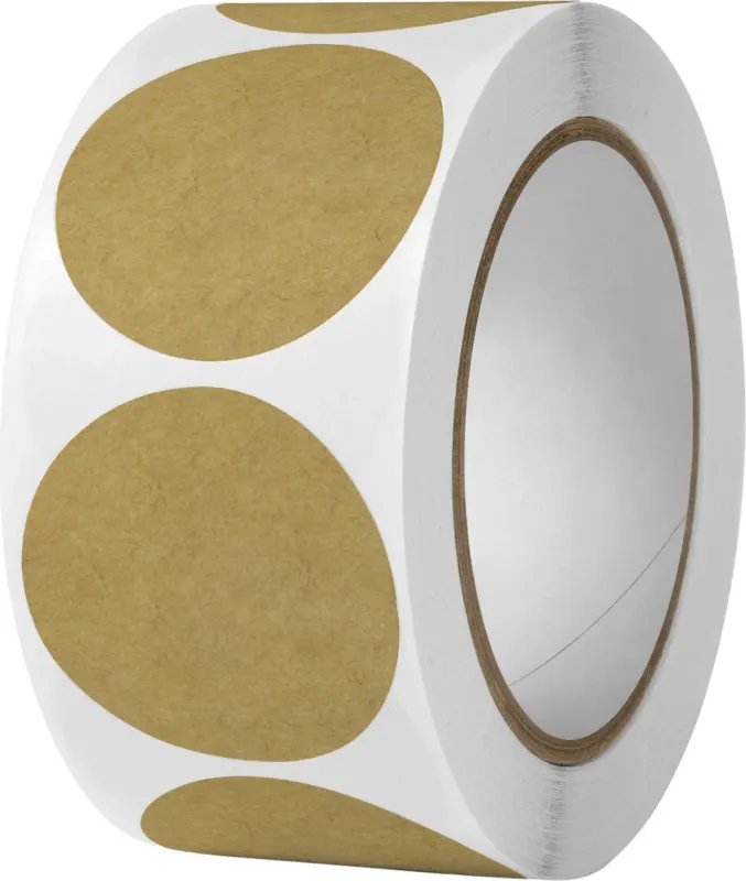 Kraft Paper Self Adhesive Spice Jar Labels for Kitchen Storage, 2 inch