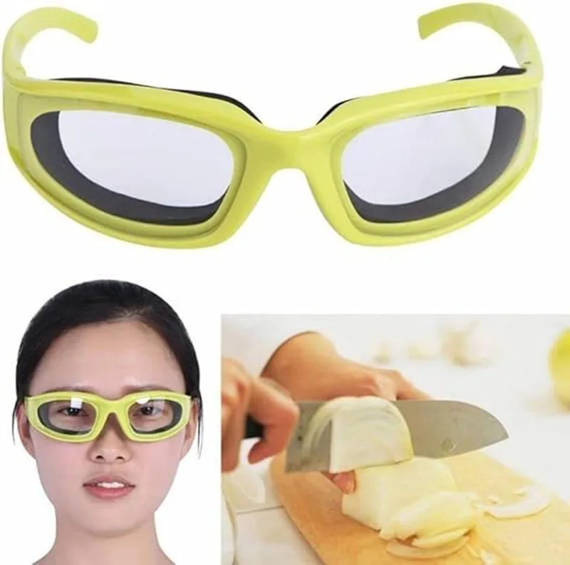 2 Piece Onion Goggles for Chopping, Anti Tear Eye Protection, Black