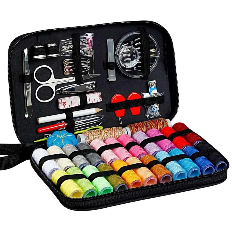 Sewing kit 98 pieces with 24 thread colors, MultiColor Sewing kit 98 pieces with 24 thread colors, MultiColor