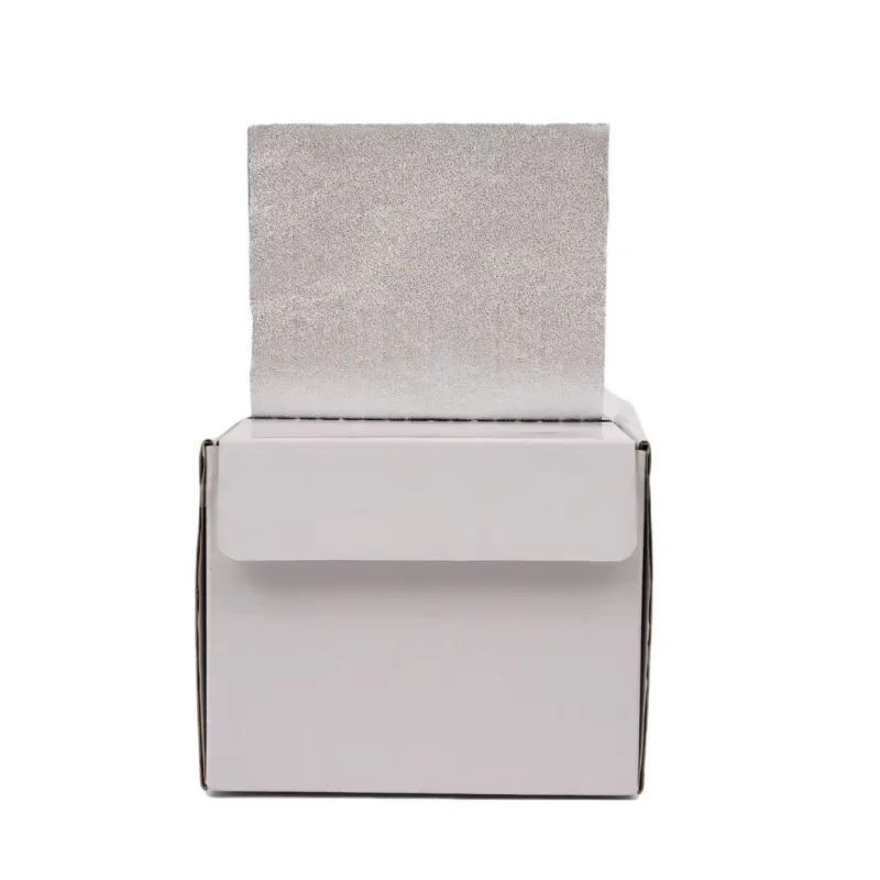 100m Hair Foil, Embossed Silver