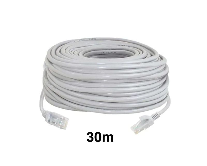 30m Cat5e Ethernet Cable, Grey